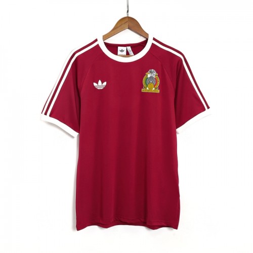 Maglia Messico Remake 1985 Maniche Corte Rossa - Uomo Maglia Messico Remake 1985 Maniche Corte Rossa - Uomo